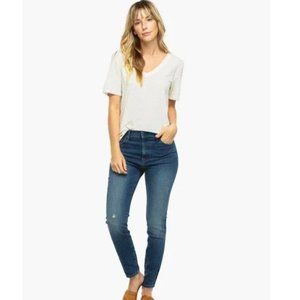 Able The Lina High Rise Skinny Medium Wash Jeans Size 24